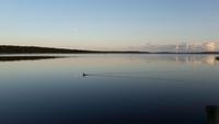 Abendstimmung über dem Breeger Bodden