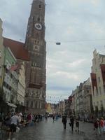 Altstadtstraße in Landshut - vor dem Hochzeitszug