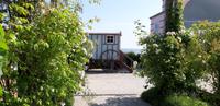 Badewagen an der Promenade in Bansin