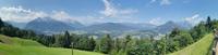 Bergpanorama vom Obersalzberg bei Berchtesgaden