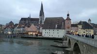 Blick auf die Altstadt von der steinernen Brücke