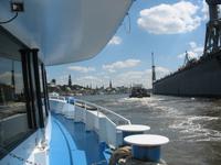 Blick auf die City mit Michel