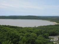 Blick vom Adlerhorst Naturerbezentrum Prora auf den Kleinen Jasmunder Bodden