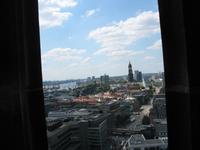 Blick vom Turm St. Nikolai auf den Hafen