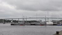 Blick von Stralsund zur Rügenbrücke