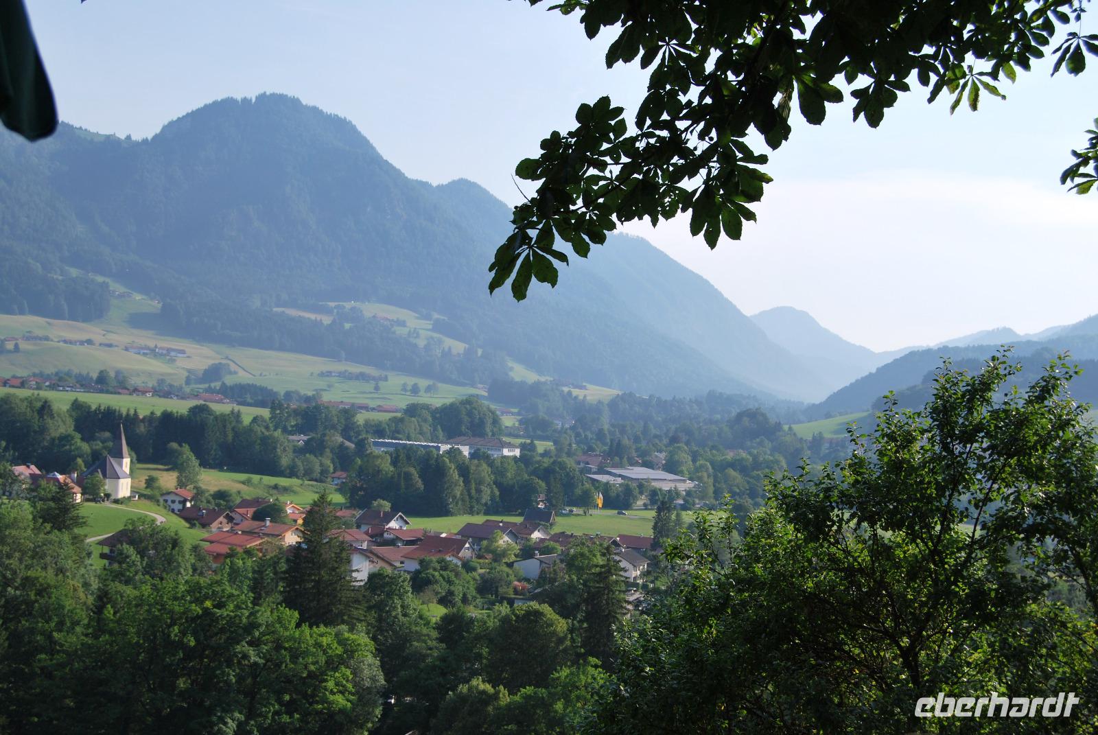 Blick von der Brandler Alm auf Ruhpolding