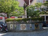 Der Marktbrunnen in Feuchtwangen