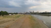 Die Elbe ist fast ausgetrocknet