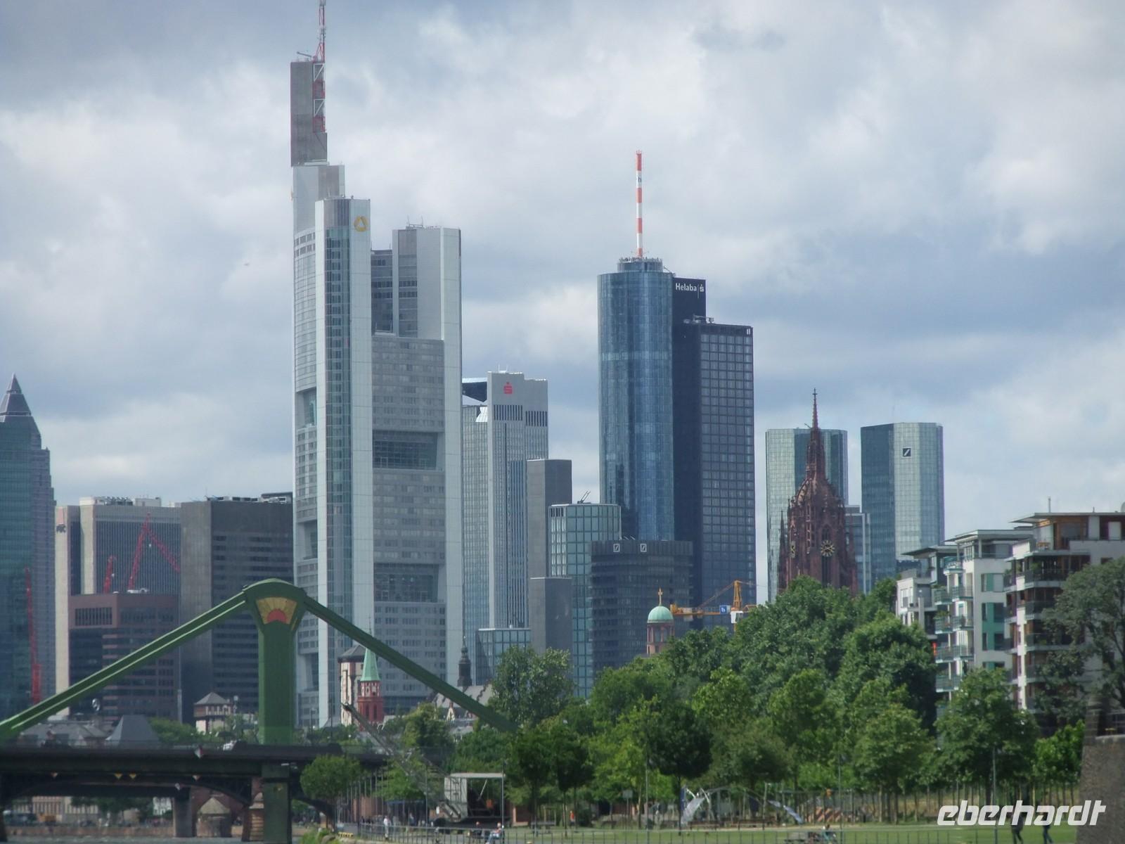 Die Skyline von Frankfurt