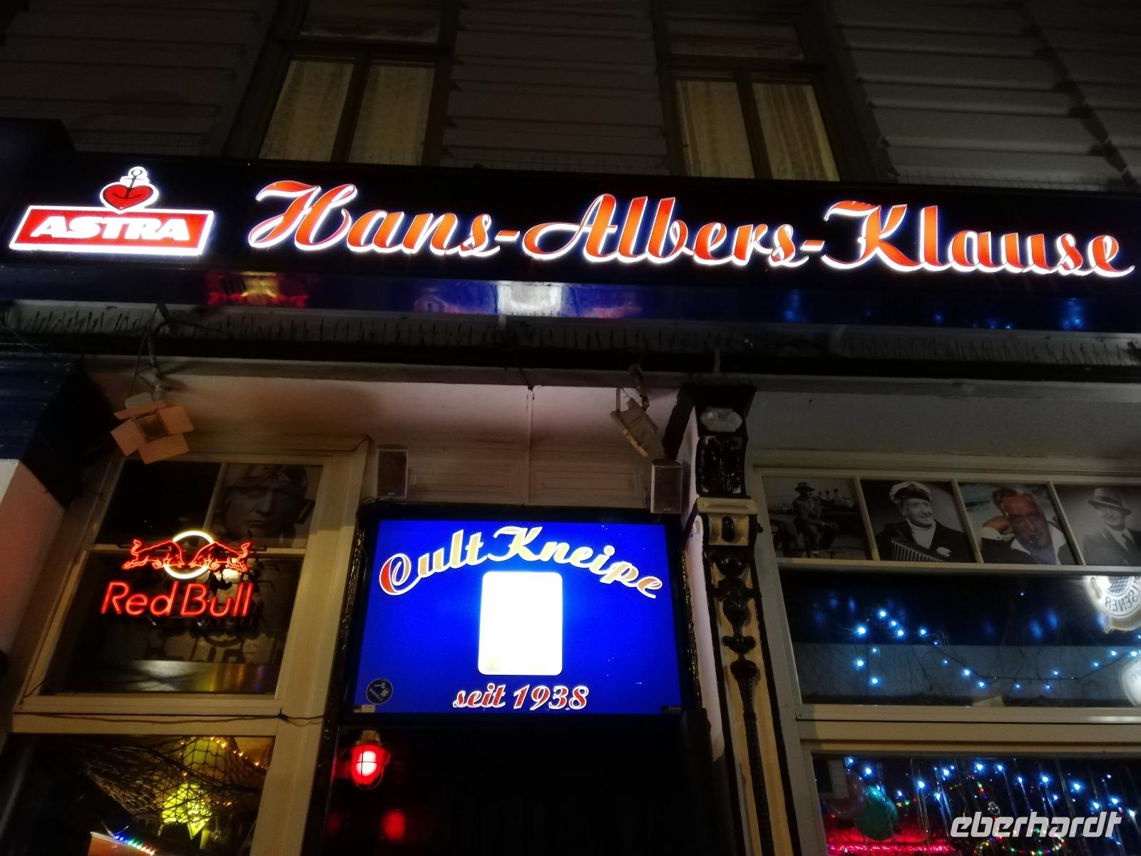 Einkehr bei der Kiez-tour - Hans Albers Klause Hamburg