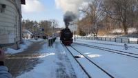 Fahrt zum Ankoppeln an den Zug
