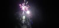 Feuerwerk am Strand