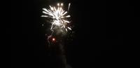 Feuerwerk am Strand