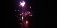 Feuerwerk am Strand