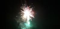 Feuerwerk am Strand