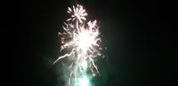 Feuerwerk am Strand