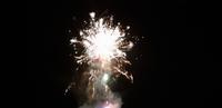 Feuerwerk am Strand