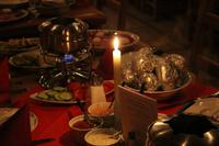 Fondue im Weinkeller des Schlosses