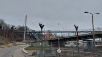 Fußgängerbrücke zum Hafen Sassnitz