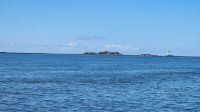 Hallig Hooge kurz vor der Ankunft