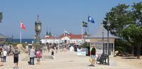 Historische Uhr und Seebrücke von Ahlbeck