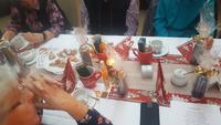 Kaffeetafel zur Weihnachtsfeier mit EHT Tassen und Sanddornlikör
