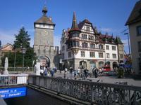 Konstanz, schön gestaltetes altes Gebäude am Schnetztor gelegen