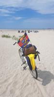 Leerer Sandstrand mitten in der Hauptsaison auf Norderney