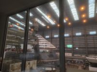 Meyer Werft , große überdachte Schiffsbauhalle