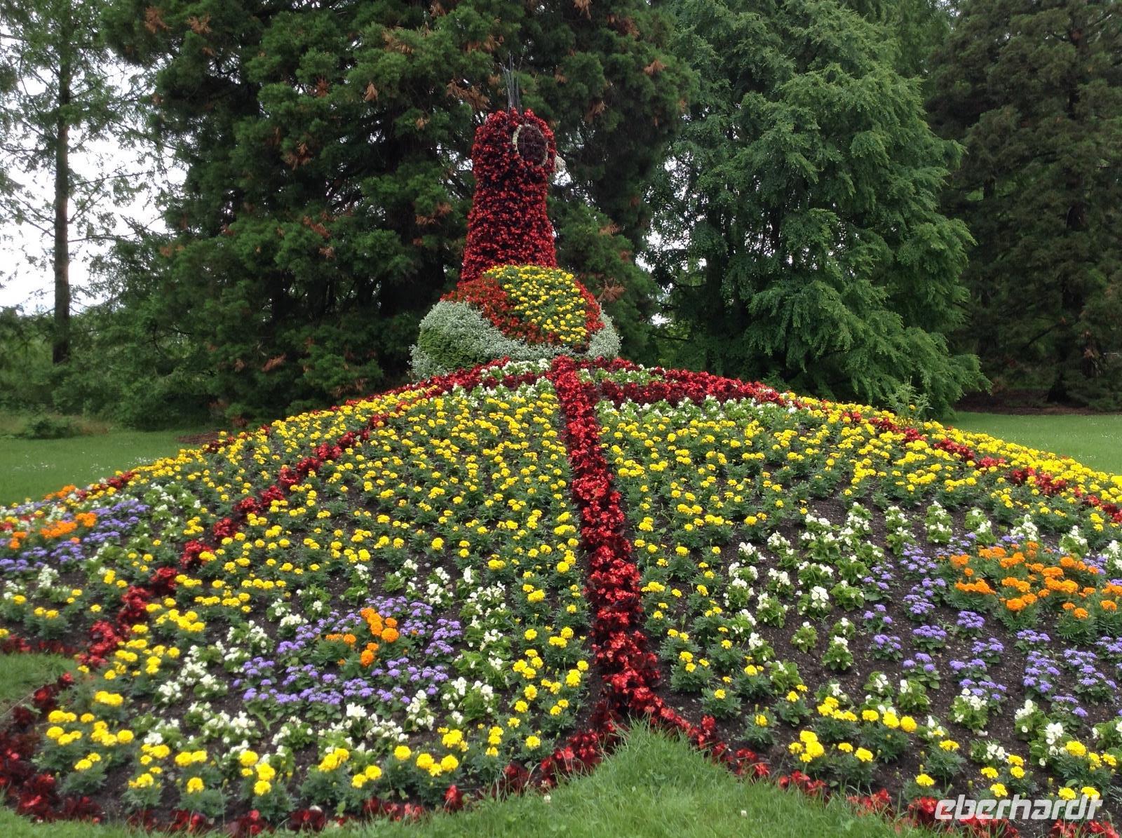 Pfau aus Blumen