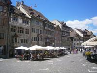 Platz vor dem Rathaus von Stein