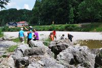 Rast am Fluss