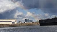 Regenbogen über der Elphi