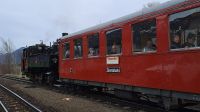 Reservierter Wagon Eberhardt Gäste und Abschlußlok