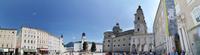 Residenzplatz mit Residenzbrunnen und Glockenspiel, Salzburg