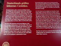 Rotkäppchen Erlebniswelt in Freyburg, Deutschlands größtes Hölzernes Cuvefass