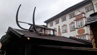 Schlitten auf dem Dach