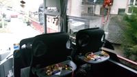 Silvester-Dekoration im Bus