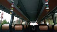 Silvester-Dekoration im Bus