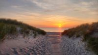 Sonnenuntergang am Strandzugang 10