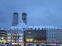 Stadtführung in München.mit Blick auf die Frauenkirche