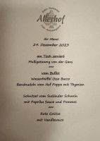 Tag 1 - Abendessen 