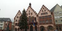 Tag 10 Blick auf das Rathaus am Römer in Frankfurt am Main 