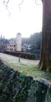 Tag 11 Blick auf das Schloss Mespelbrunn in Mespelbrunn 