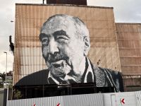 Tag 2 Weltkulturerbe, Graffiti Hüttenarbeiter, Hendrik Beikirch