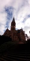 Tag 3 Blick auf die Johannes Kirche in Miltenberg 