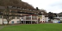 Tag 4 Blick auf den Innenhof des Hotel Christel Heimbuchenthal 
