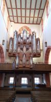 Tag 5 Blick auf die Orgel der Stiftskirche in Wertheim 