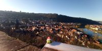 Tag 5 Panoramablick über Wertheim von der Burg Wertheim 