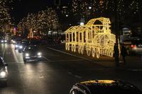 beleuchteter Kurfürstendamm in Berlin
